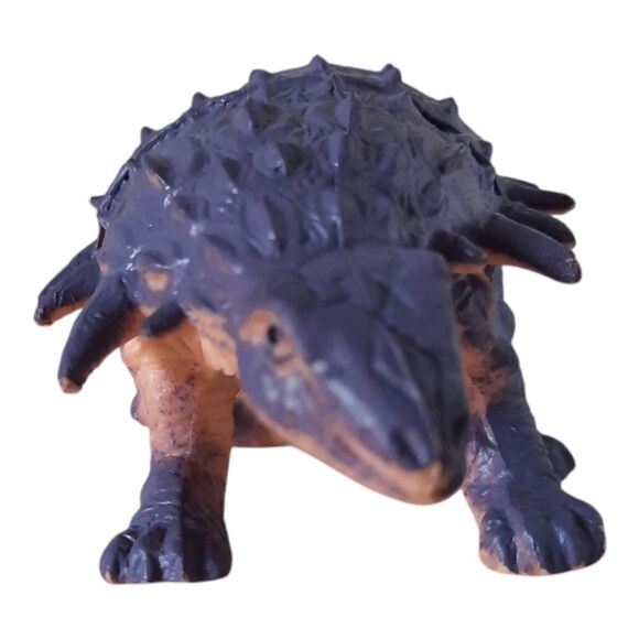 Vintage Dinosaur Figure Ankylosaurus Detailed 1999 Purple 5.5" - Picture 2 of 3